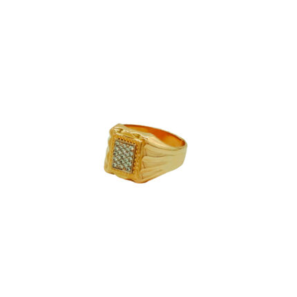 ANILLO PARA HOMBRE COLMENA PIEDRAS DIAMANTES 18K