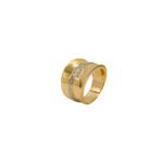 ANILLO PARA DAMA DEGRADE LISO PIEDRAS ORO 18K