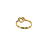 ANILLO PARA DAMA CORAZON CALADO PIEDRA ORO 18K