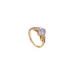 ANILLO SOLITARIO ORO ROSA 18K