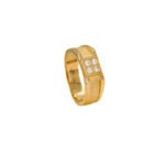 ANILLO PARA HOMBRE COLMENA ARENADO ORO 18K