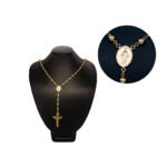 CADENA TEJIDO ROSARIO ORO AMARILLO 18K