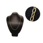 CADENA TEJIDO ROLON FINA LARGA ORO 18K
