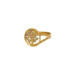 ANILLO PARA DAMA CALADO ARBOL DE VIDA ORO 18K