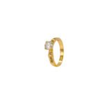 ANILLO PARA DAMA SOLITARIO TENNIS ORO 18K