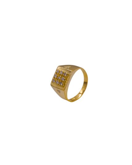 ANILLO PARA HOMBRE COLMENA PIEDRAS ORO 18K