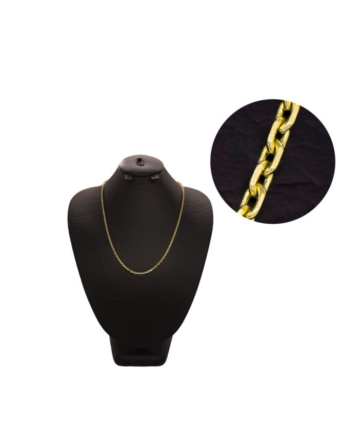 CADENA TEJIDO ROLON MACISA CORTA ORO 18K - Image 1