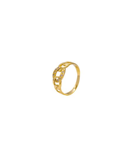 ANILLO PARA DAMA CALADO PIEDRAS ORO 18K