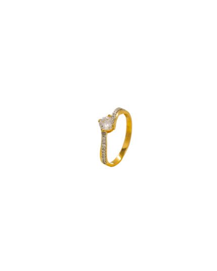 ANILLO PARA DAMA SOLITARIO TENNIS ORO 18K