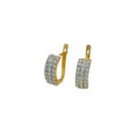 ARETES CORTOS COLMEENA CIERRE CATALAN ORO 18K