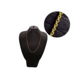 CADENA TEJIDO ROLON FINA CORTA ORO 18K