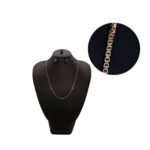 CADENA TEJIDO VENECIANA FINA CORTA ORO 18K