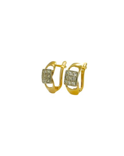 ARETES COLMENA CALADOS CIERRE CATALAN ORO 18K