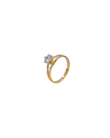 ANILLO PARA DAMA SOLITARIO CALADO PIEDRAS ORO 18K