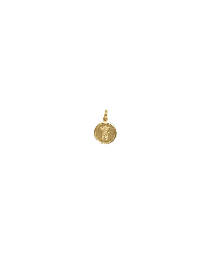 DIJE MEDALLA DIVINO NIÑO ORO 18K - Image 1