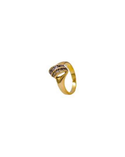ANILLO PARA DAMA CALADO PIEDRAS ORO 18K