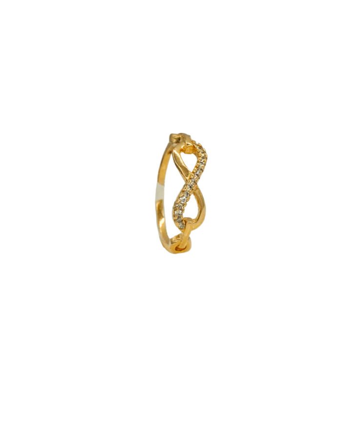 ANILLO INFINITO CON ZIRCONES 18K - Image 1