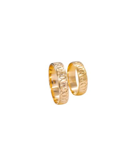 ANILLO MATRIMONIO DIAMANTADO ORO 18K