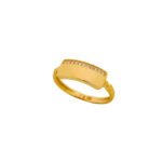 ANILLO PLACA CON ZIRCONES 18K