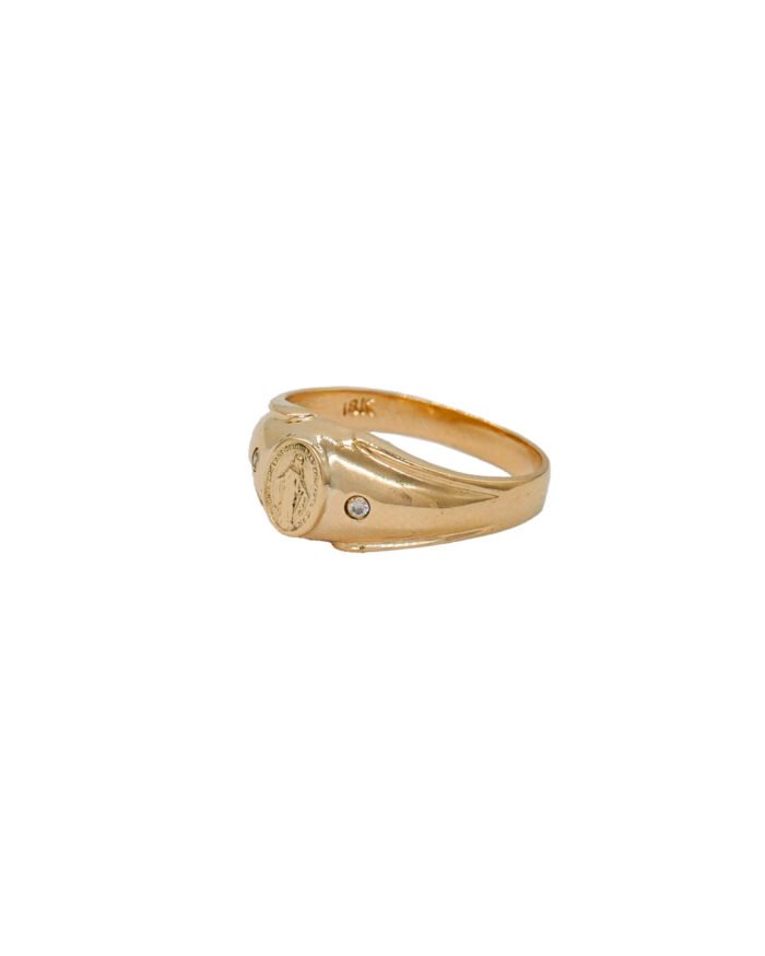 ANILLO PARA DAMA VIRGEN PIEDRAS ORO 18K - Image 1