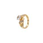 ANILLO PARA DAMA SOLITARIO CALADO ORO 18K
