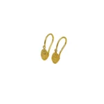 ARETES CORTOS VIRGEN GUADALUPE ORO 18K