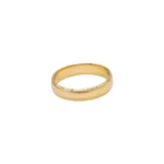 ANILLO MATRIMONIO MEDIA CAÑA LISA ORO 18K