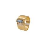 ANILLO PARA DAMA CRUZADO DEGRADE PIEDRAS ORO