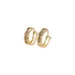 ARETES CANDONGAS TENNIS ORO 18K