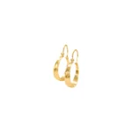 ARETES CANDONGAS DIAMANTADAS MEDIANAS 18K