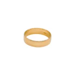 ANILLO MATRIMONIO MEDIA CAÑA LISA ORO 18K