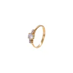 ANILLO PARA DAMA SOLITARIO REGLETA ORO 18K