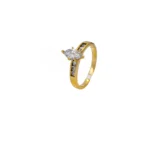ANILLO SOLITARIO PIEDRAS ORO 18K