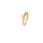 ANILLO PARA DAMA PIEDRA BLANCA ORO 18K