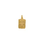 DIJE PLACA MILITAR ORO 18K
