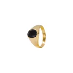 ANILLO PARA HOMBRE PIEDRA NEGRA ONIX ORO 18K