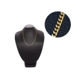 CADENA TEJIDO COLA DE RATON CORTA ORO 18K