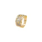 ANILLO PARA DAMA DEGRADE COLMENA ORO 18K