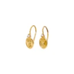 ARETES CORTOS DIVINO NIÑO ORO 18K