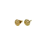ARETES TOPOS MEDIA BOLA LISA ORO 18K