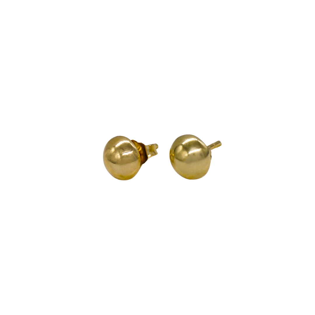 1656726.webp ARETES TOPOS MEDIA BOLA LISA ORO 18K - Image 1