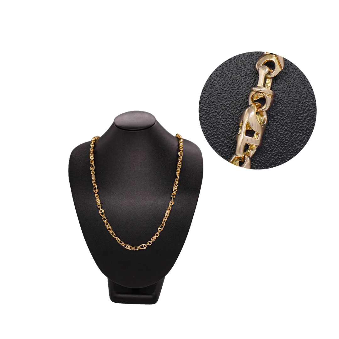 1656740.webp CADENA TEJID ESPECIAL LARGA ORO ROSA 18K - Image 1