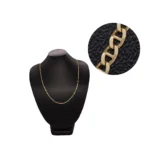 CADENA TEJIDO ESCALERA FINA CORTA ORO 18K