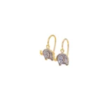 ARETES FIGURA ELEFANTES PIEDRAS ORO 18K