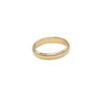 ANILLO MATRIMONIO MEDIA CAÑA LISO ORO 18K
