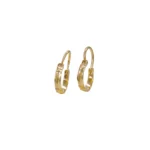 ARETES CANDONGAS DIAMANTAS ORO 18K