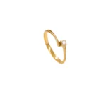 ANILLO PARA DAMA FINO PIEDRA BLANCA ORO 18K