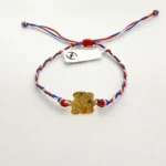 PULSO TEJIDO CON DIJE I LOVE NEW YORK 18K