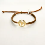 PULSO TEJIDO CON HERRAJE ARIES 18K