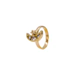 ANILLO PARA DAMA LUNA ESTRELLA ORO 18K